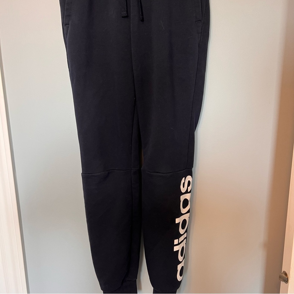 Adidas Navy blue joggers
